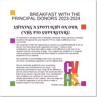 Breakfast With The Principal Donors Honorees 2023-2024 Posters and Art